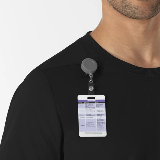 Wink Scrubs Men's Men’s Classic Tee Scrub Top Black | scrub-supply.com