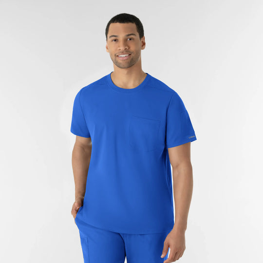 Wink Scrubs Men's Men’s Classic Tee Scrub Top Royal Blue | scrub-supply.com