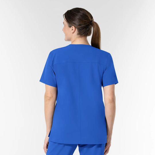 Wink Scrubs Unisex NURTUR V-Neck Scrub Top Royal Blue | scrub-supply.com