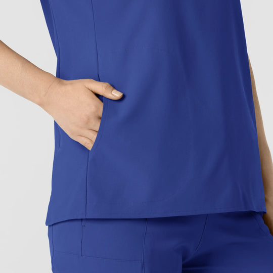 Wink Scrubs Women's Mandarin Collar Scrub Top Galaxy Blue | scrub-supply.com