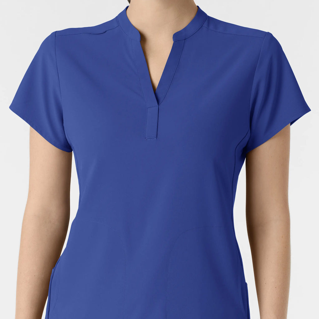 Wink Scrubs Women's Mandarin Collar Scrub Top Galaxy Blue | scrub-supply.com