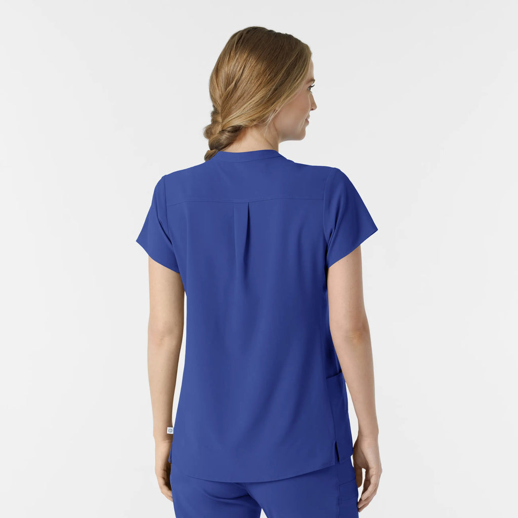 Wink Scrubs Women's Mandarin Collar Scrub Top Galaxy Blue | scrub-supply.com
