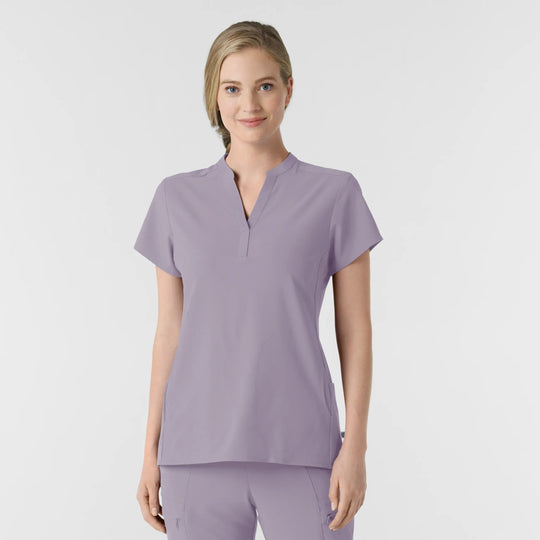 Wink Scrubs Women's Mandarin Collar Scrub Top Wisteria | scrub-supply.com