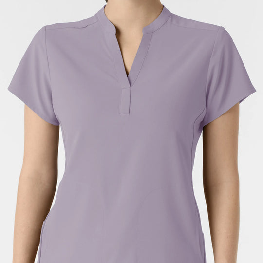 Wink Scrubs Women's Mandarin Collar Scrub Top Wisteria | scrub-supply.com