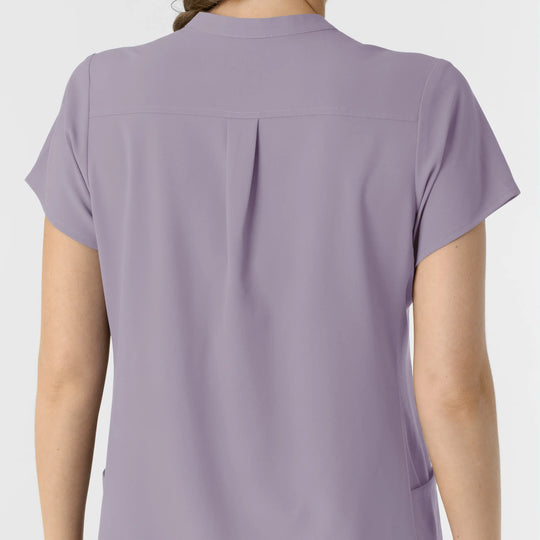 Wink Scrubs Women's Mandarin Collar Scrub Top Wisteria | scrub-supply.com