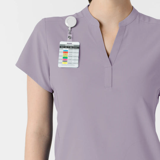 Wink Scrubs Women's Mandarin Collar Scrub Top Wisteria | scrub-supply.com
