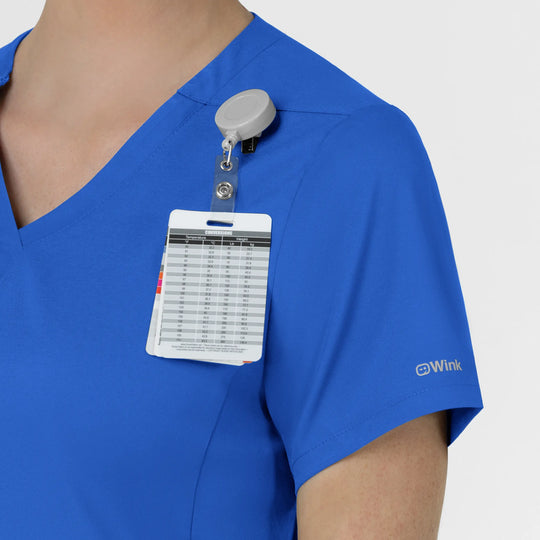 Wink Scrubs Women's Slash Pocket V-Neck Scrub Top Royal Blue | scrub-supply.com