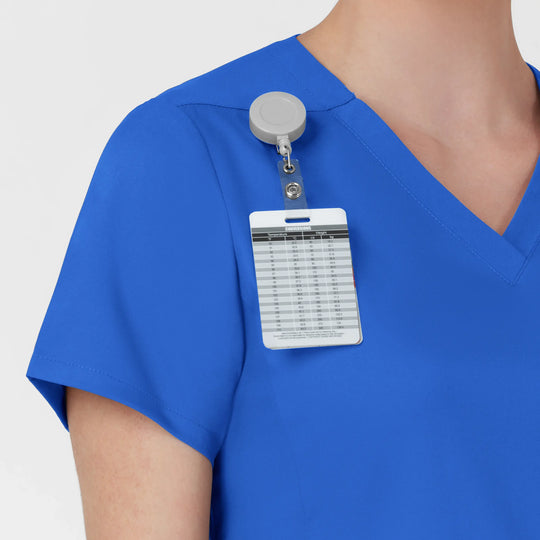 Wink Scrubs Women's Slash Pocket V-Neck Scrub Top Royal Blue | scrub-supply.com