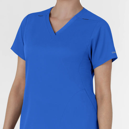 Wink Scrubs Women's Slash Pocket V-Neck Scrub Top Royal Blue | scrub-supply.com