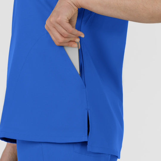Wink Scrubs Women's Slash Pocket V-Neck Scrub Top Royal Blue | scrub-supply.com