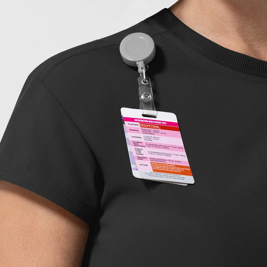 Wink Scrubs Women's Cap Sleeve Crew Neck Scrub Top Black | scrub-supply.com