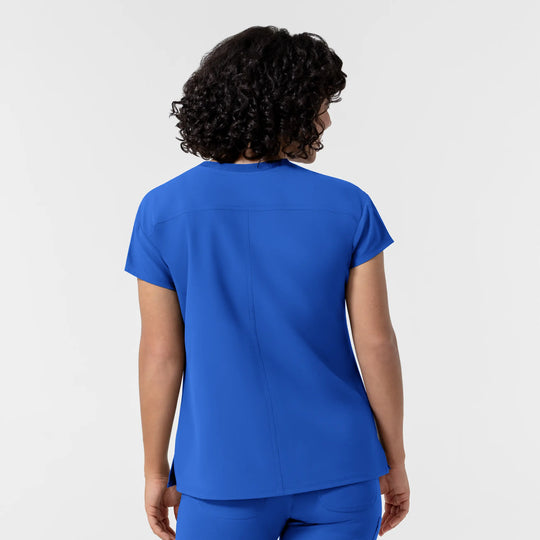 Wink Scrubs Women's Cap Sleeve Crew Neck Scrub Top Royal Blue | scrub-supply.com