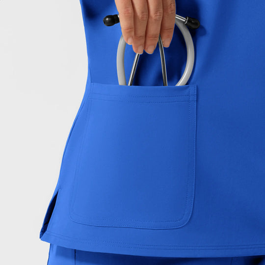 Wink Scrubs Women's Cap Sleeve Crew Neck Scrub Top Royal Blue | scrub-supply.com