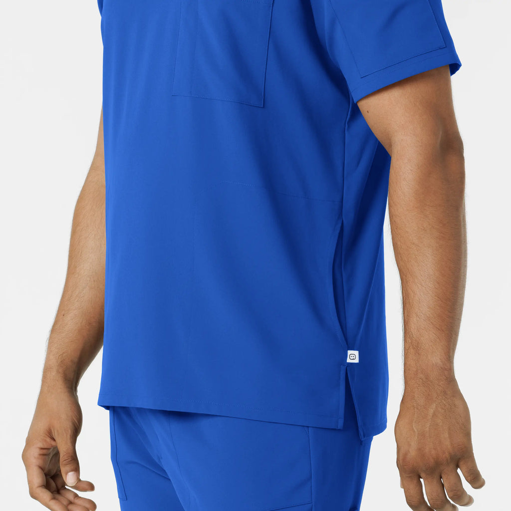 Wink Scrubs Men's V-Neck 5 Pocket Scrub Top Royal Blue | scrub-supply.com