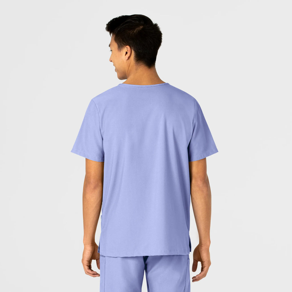 Wink Scrubs Unisex 4 Pocket Utility Scrub Top Ceil Blue | scrub-supply.com