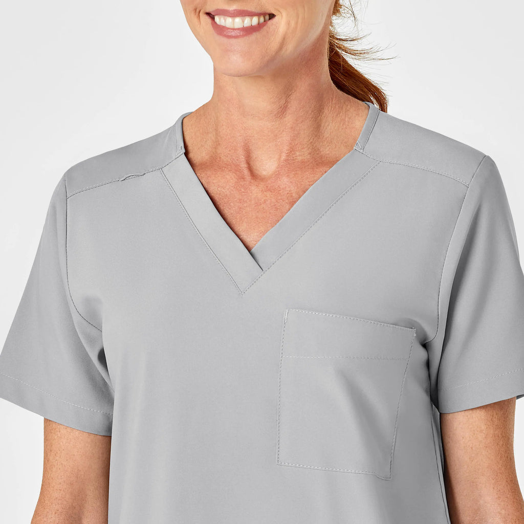 Wink Scrubs Unisex 4 Pocket Utility Scrub Top Grey | scrub-supply.com