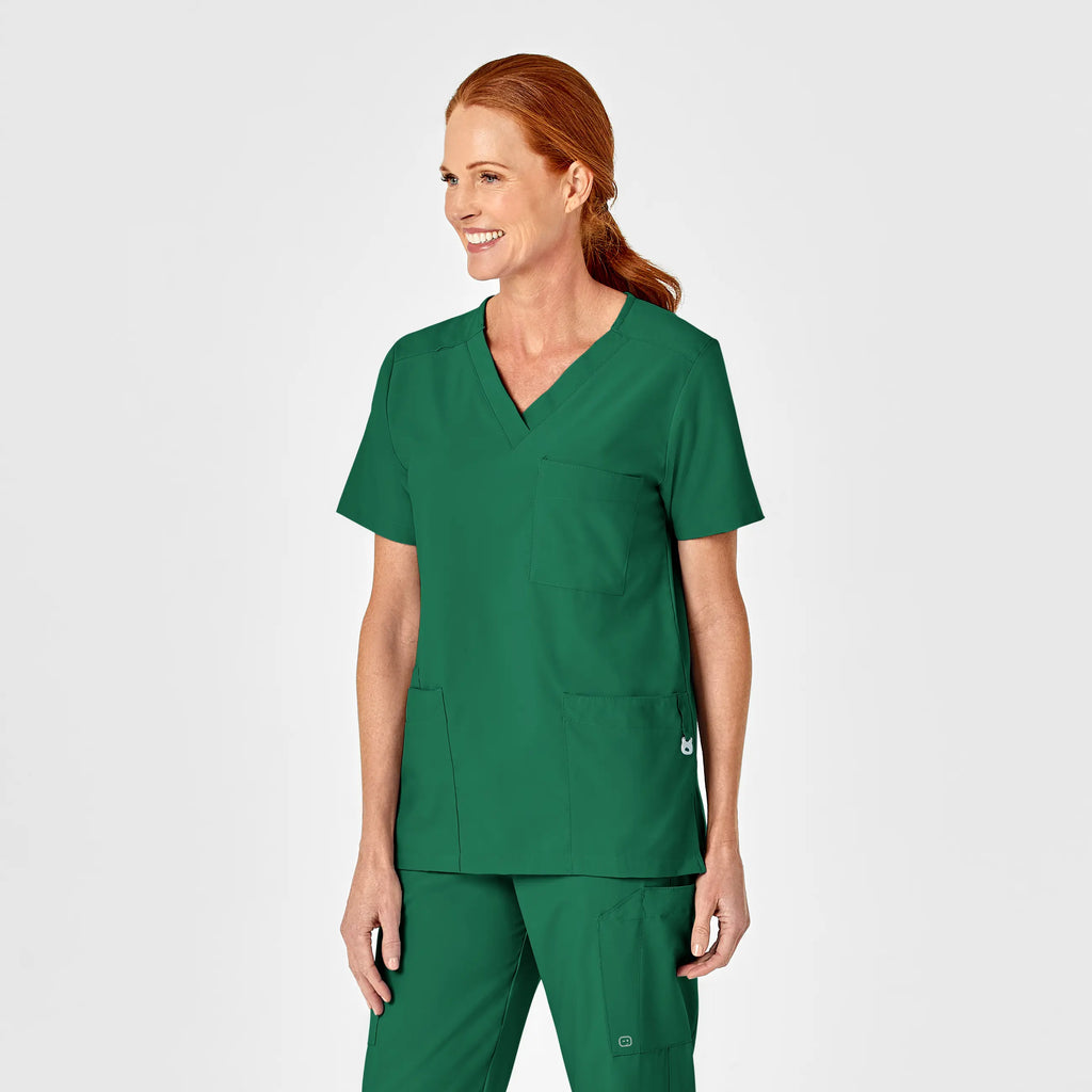 Wink Scrubs Unisex 4 Pocket Utility Scrub Top Hunter | scrub-supply.com