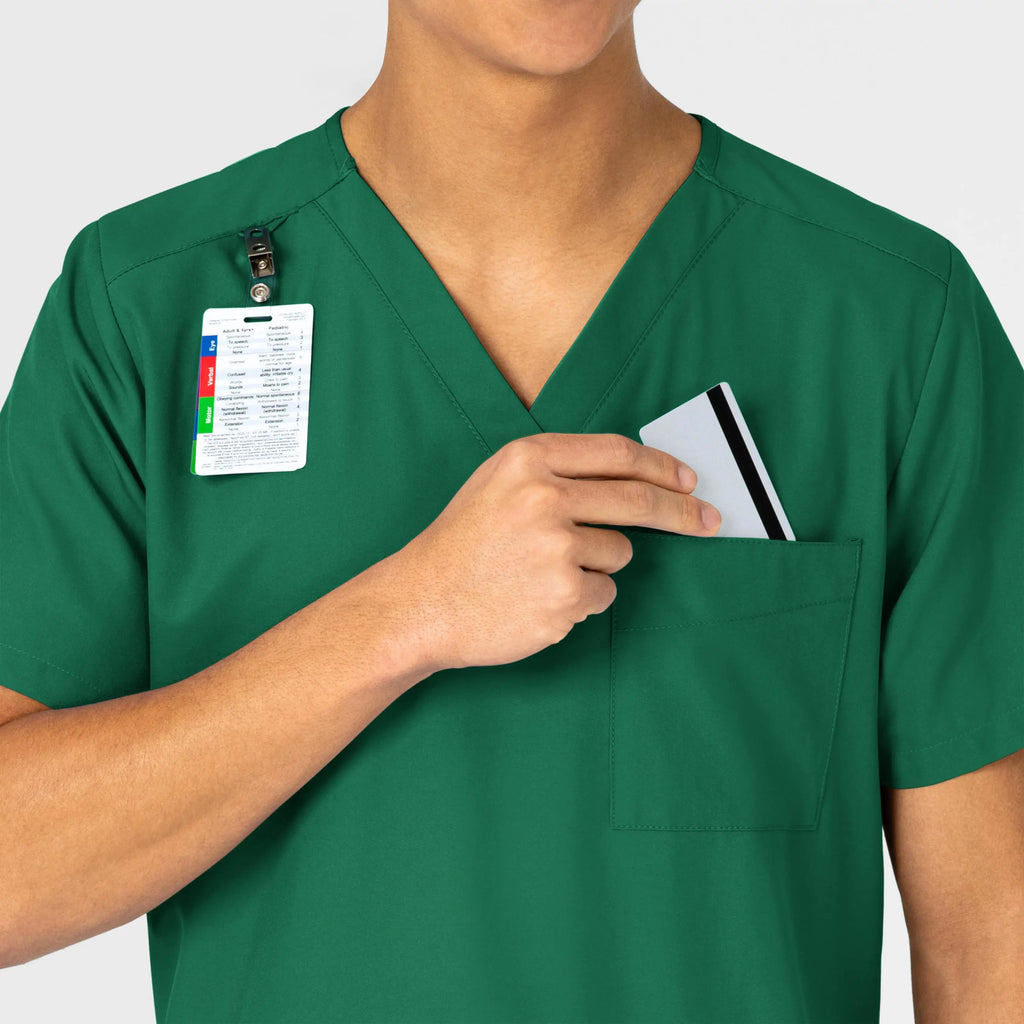 Wink Scrubs Unisex 4 Pocket Utility Scrub Top Hunter | scrub-supply.com