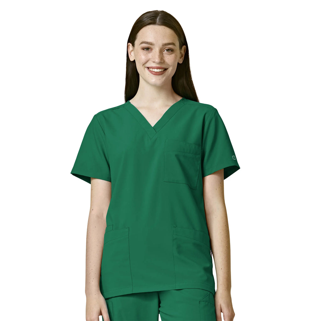 Wink Scrubs Unisex 4 Pocket Utility Scrub Top Hunter | scrub-supply.com