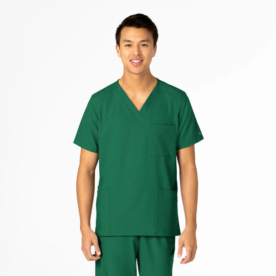 Wink Scrubs Unisex 4 Pocket Utility Scrub Top Hunter | scrub-supply.com