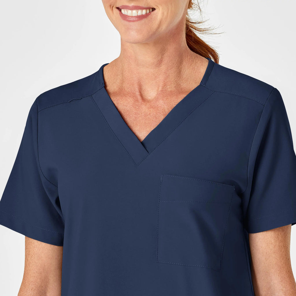 Wink Scrubs Unisex 4 Pocket Utility Scrub Top Navy | scrub-supply.com