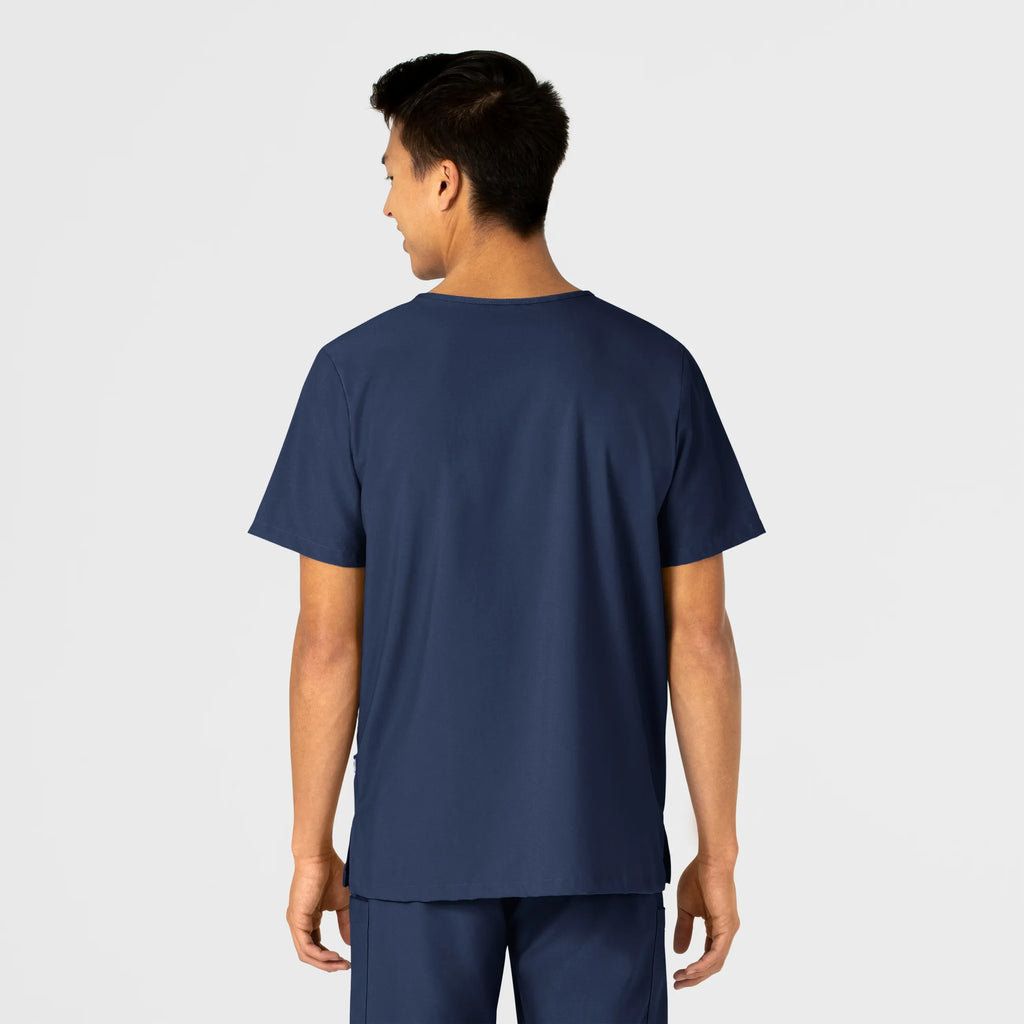 Wink Scrubs Unisex 4 Pocket Utility Scrub Top Navy | scrub-supply.com