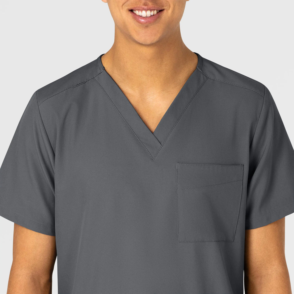 Wink Scrubs Unisex 4 Pocket Utility Scrub Top Pewter | scrub-supply.com