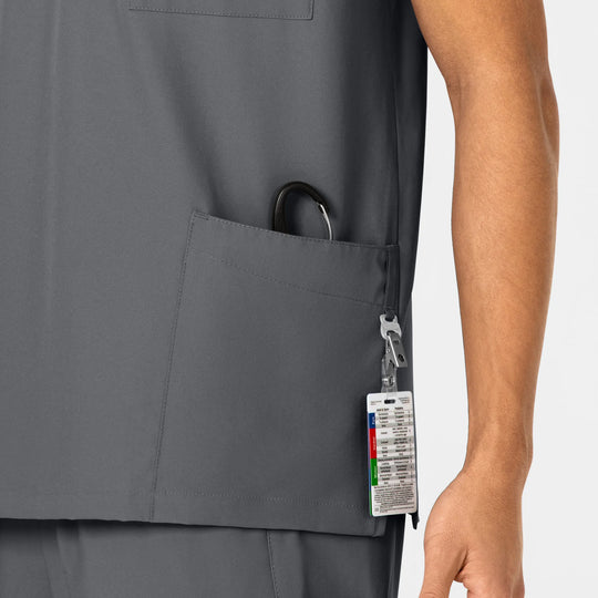 Wink Scrubs Unisex 4 Pocket Utility Scrub Top Pewter | scrub-supply.com