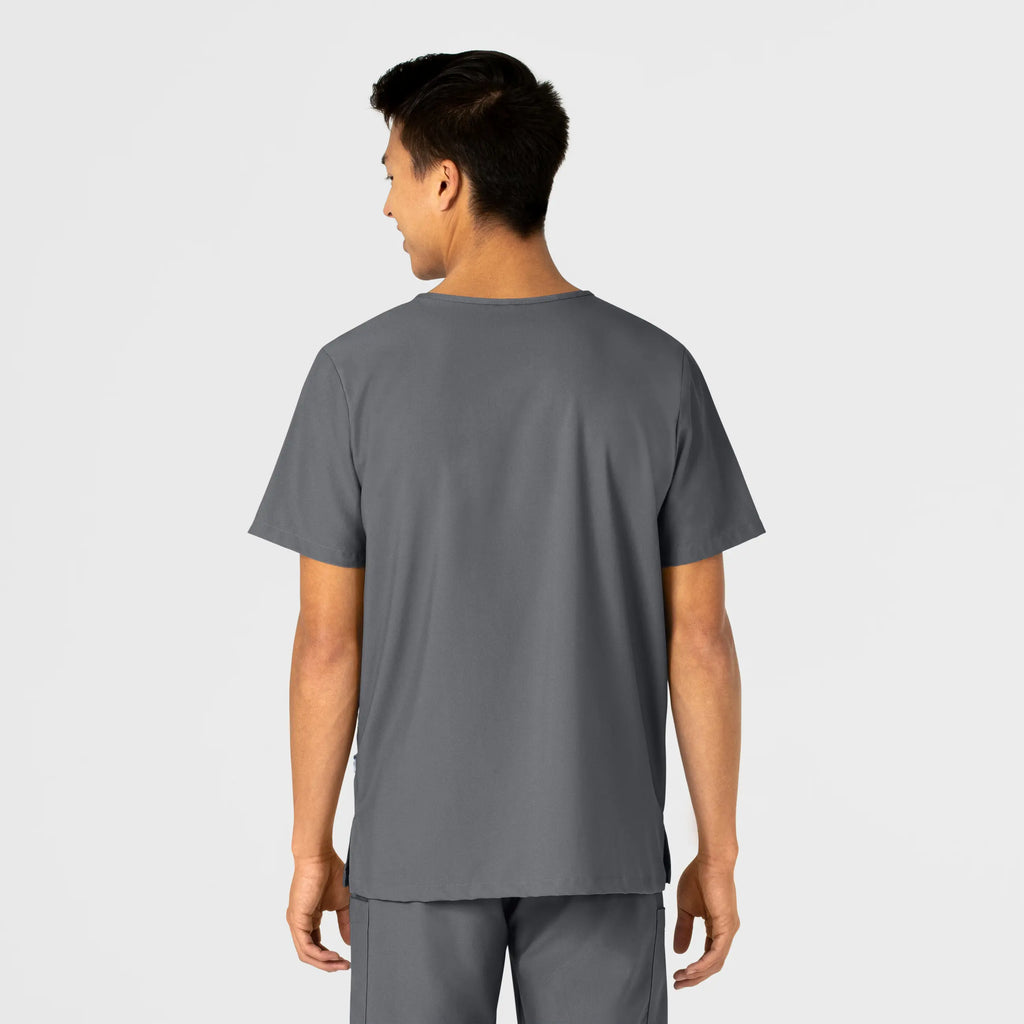 Wink Scrubs Unisex 4 Pocket Utility Scrub Top Pewter | scrub-supply.com