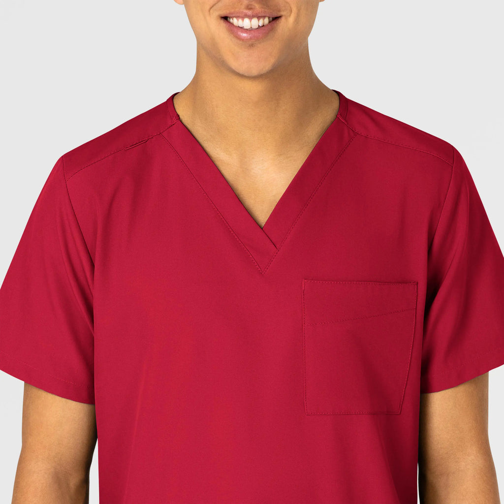 Wink Scrubs Unisex 4 Pocket Utility Scrub Top Red | scrub-supply.com