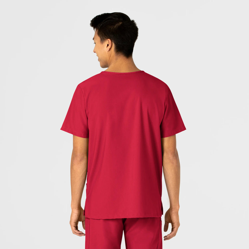 Wink Scrubs Unisex 4 Pocket Utility Scrub Top Red | scrub-supply.com