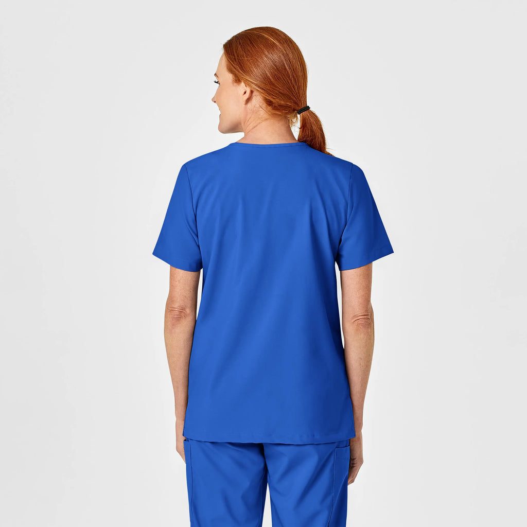 Wink Scrubs Unisex 4 Pocket Utility Scrub Top Royal Blue | scrub-supply.com