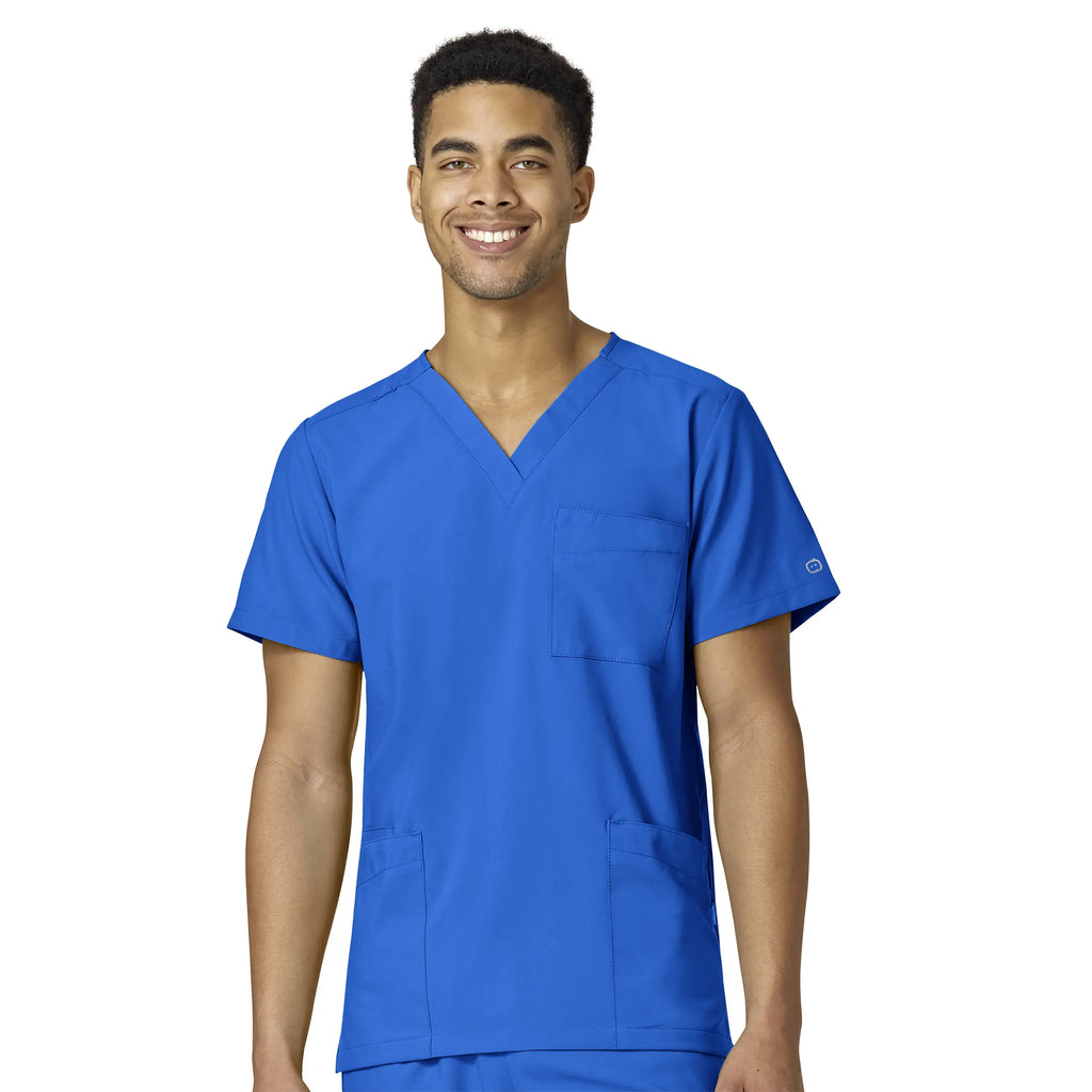 Wink Scrubs Unisex 4 Pocket Utility Scrub Top Royal Blue | scrub-supply.com