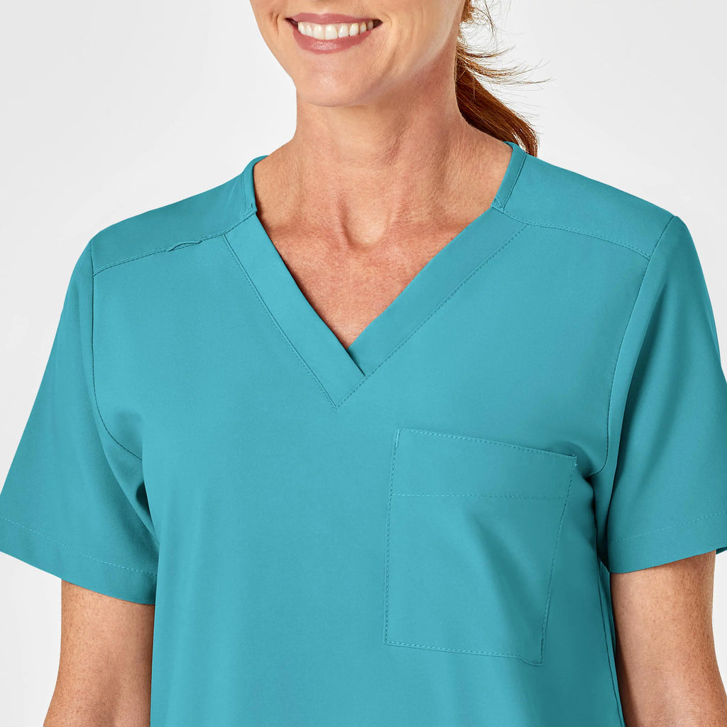 Wink Scrubs Unisex 4 Pocket Utility Scrub Top Teal | scrub-supply.com