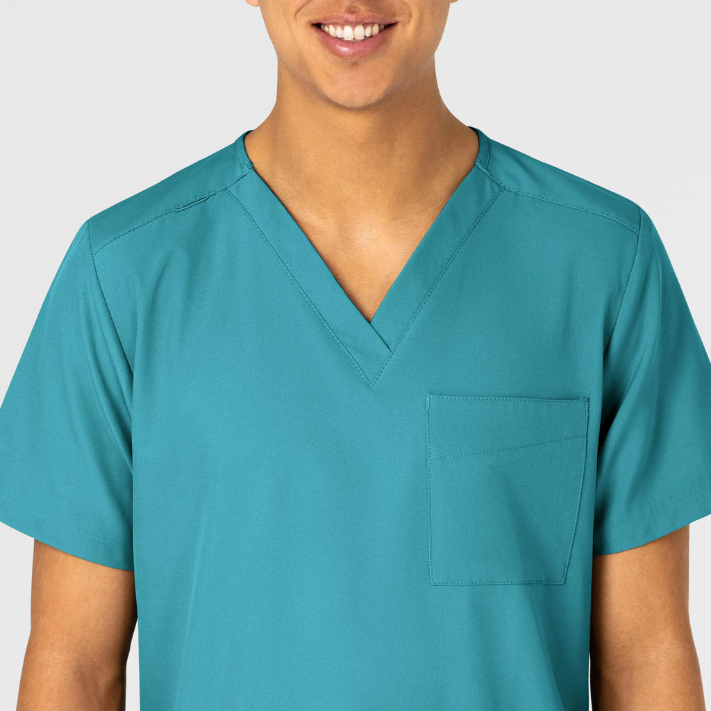 Wink Scrubs Unisex 4 Pocket Utility Scrub Top Teal | scrub-supply.com