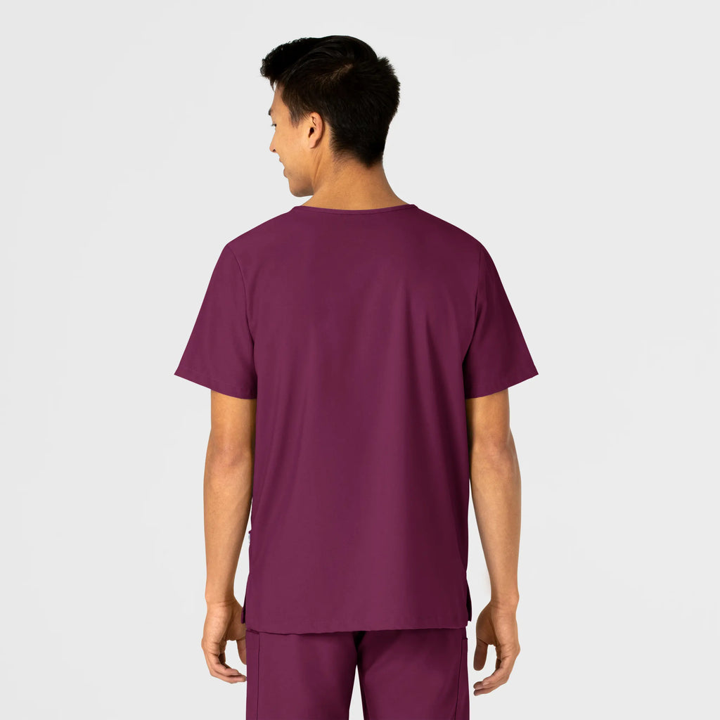 Wink Scrubs Unisex 4 Pocket Utility Scrub Top Wine | scrub-supply.com