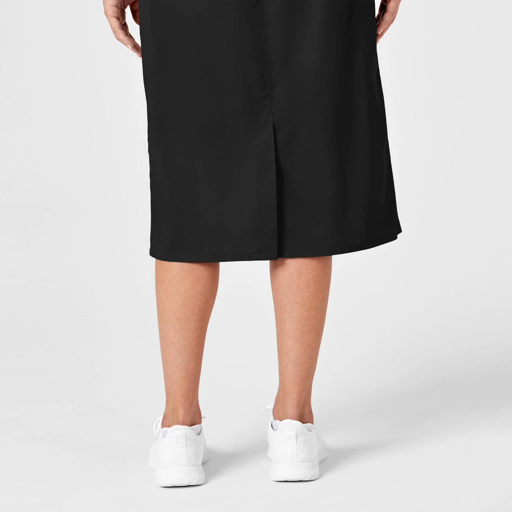 Wink Scrubs Women's Pull On Cargo Skirt Black | scrub-supply.com