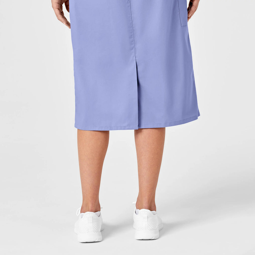 Wink Scrubs Women's Pull On Cargo Skirt Ceil Blue | scrub-supply.com