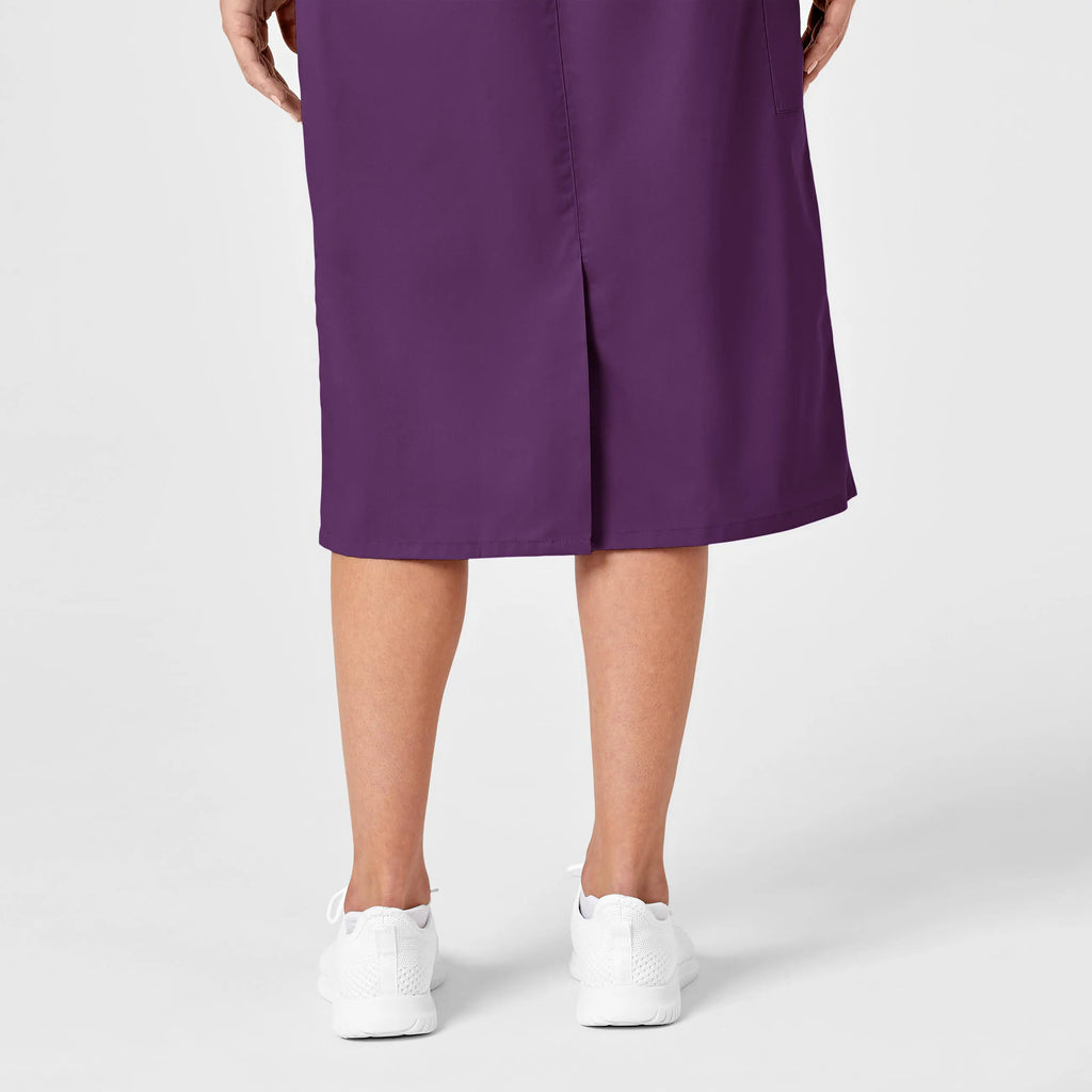 Wink Scrubs Women's Pull On Cargo Skirt Eggplant | scrub-supply.com