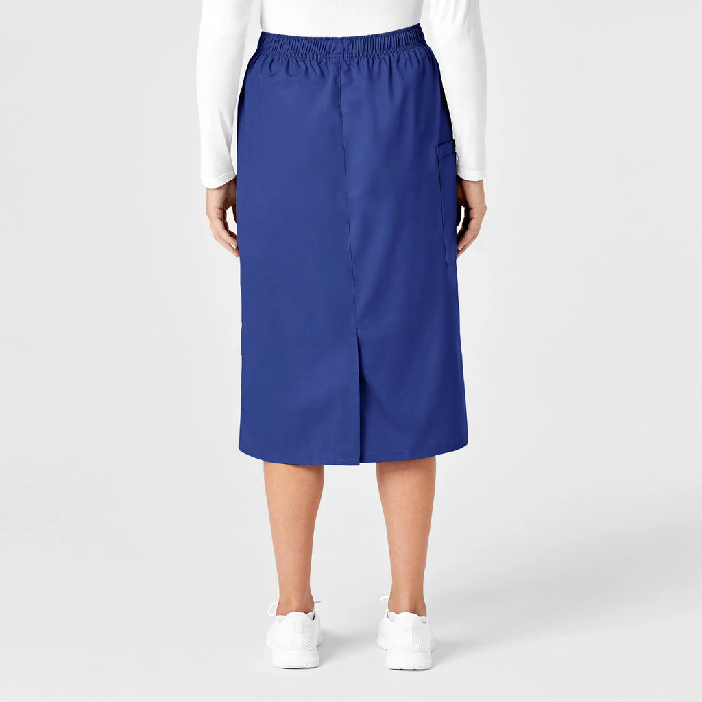 Wink Scrubs Women's Pull On Cargo Skirt Galaxy Blue | scrub-supply.com