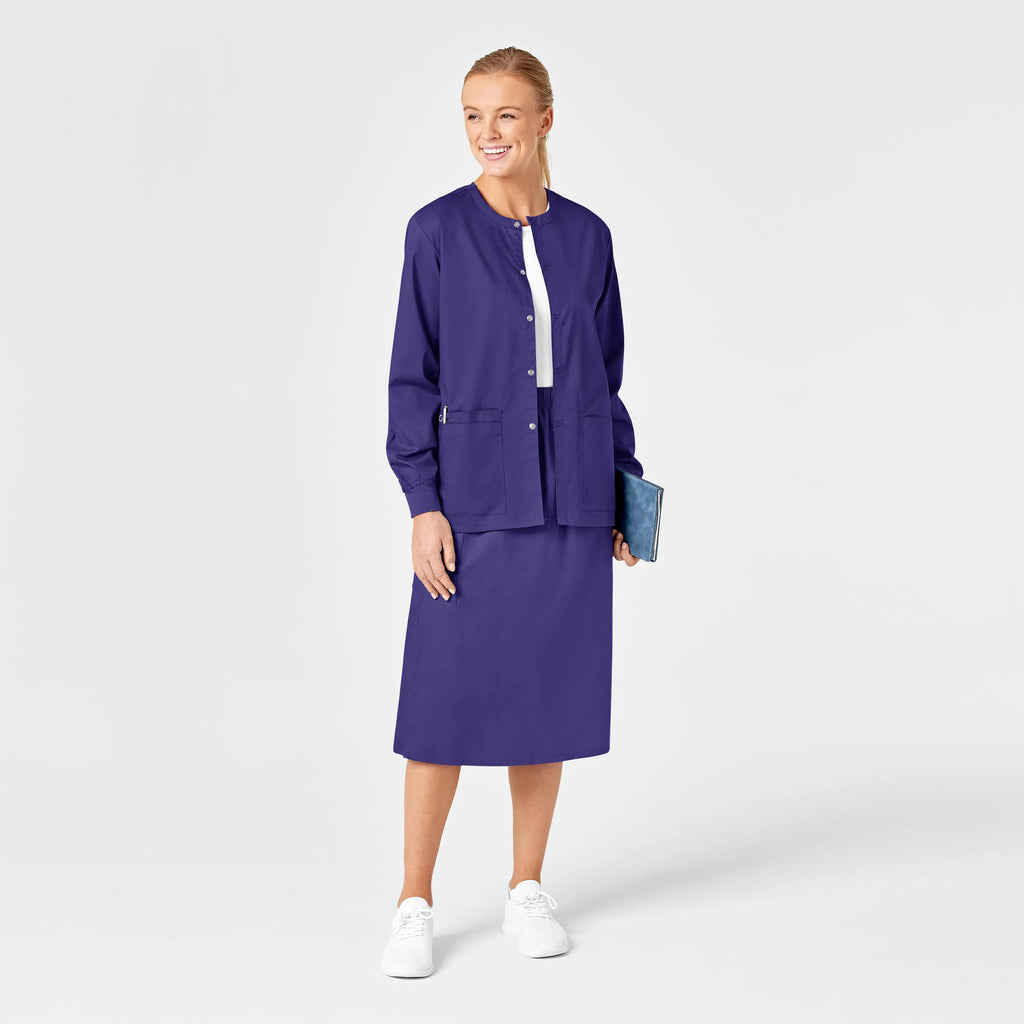 Wink Scrubs Women's Pull On Cargo Skirt Grape | scrub-supply.com