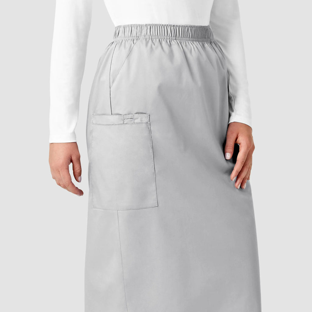 Wink Scrubs Women's Pull On Cargo Skirt Grey | scrub-supply.com