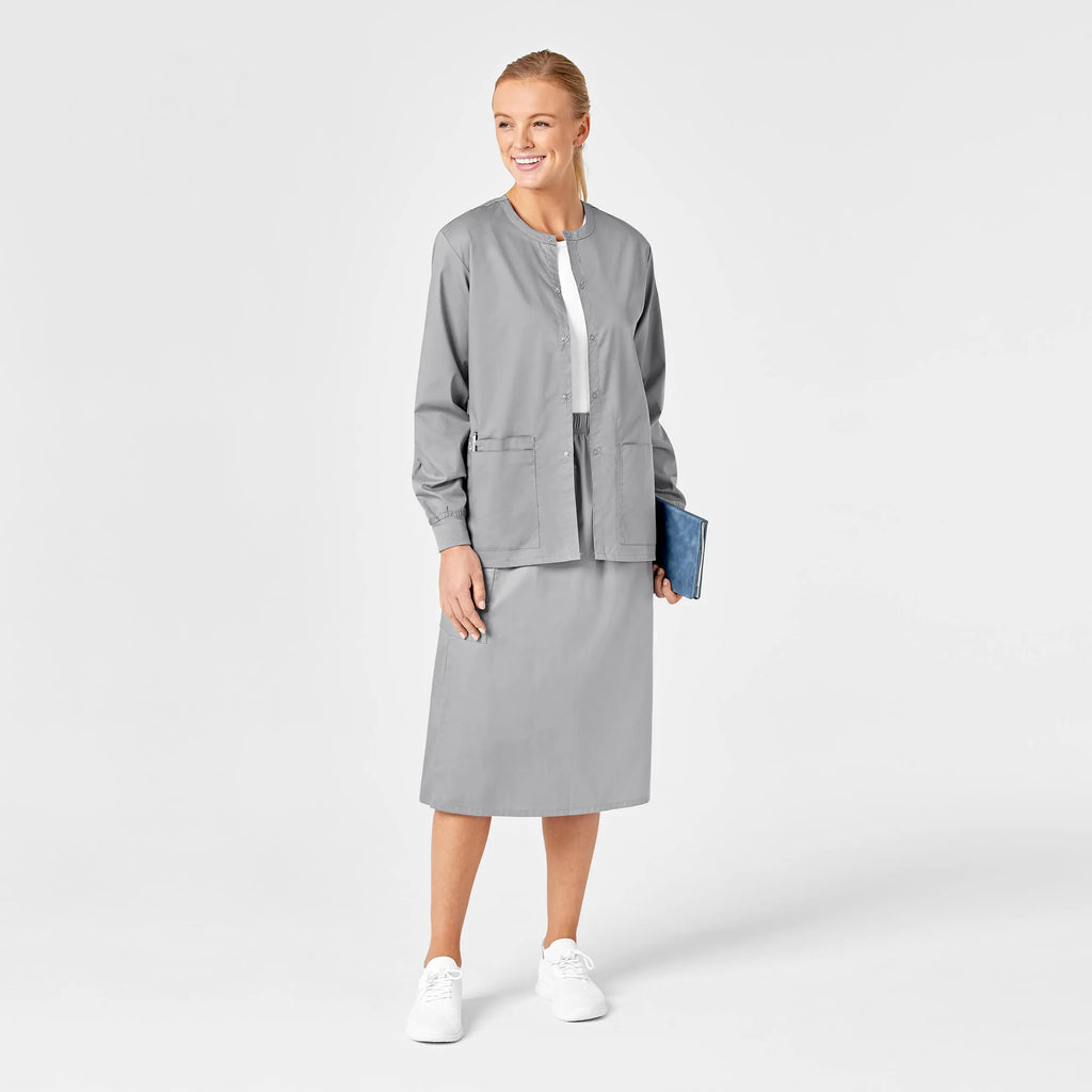 Wink Scrubs Women's Pull On Cargo Skirt Grey | scrub-supply.com