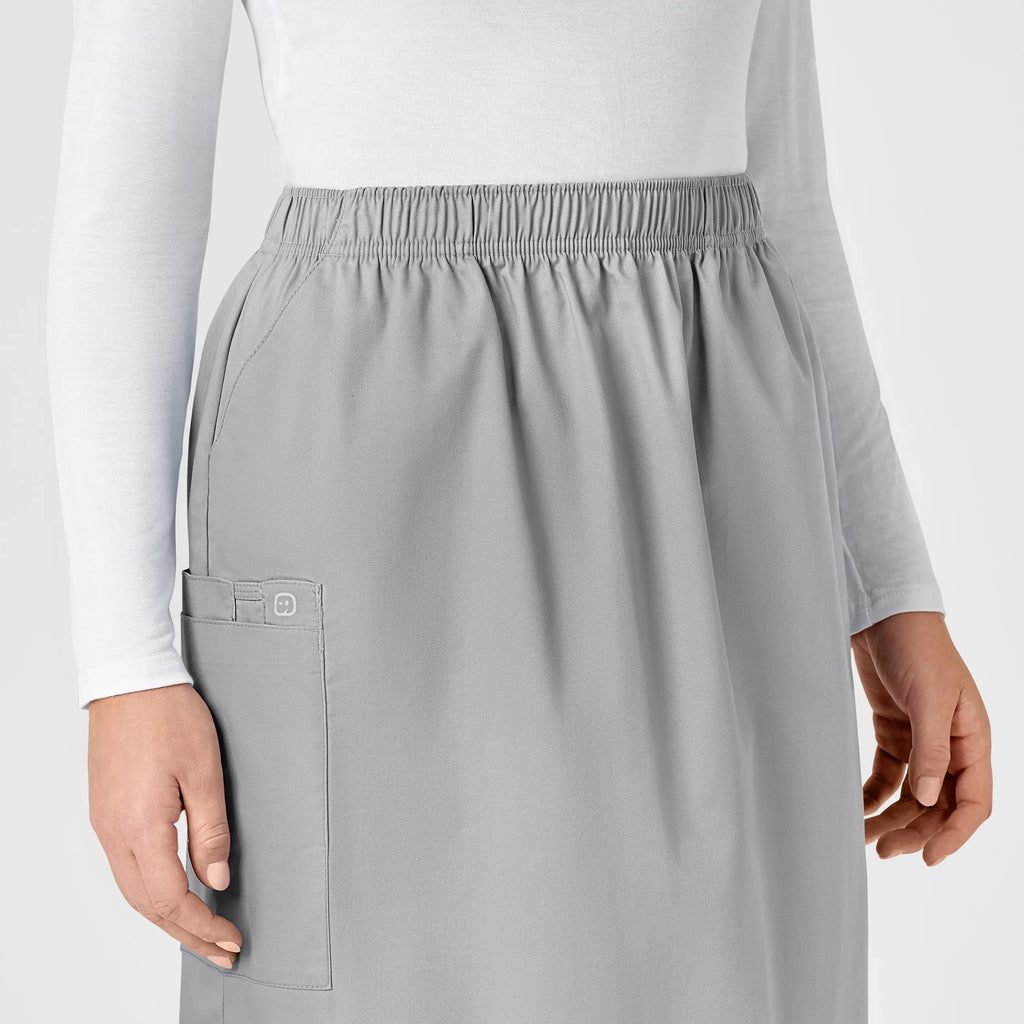 Wink Scrubs Women's Pull On Cargo Skirt Grey | scrub-supply.com