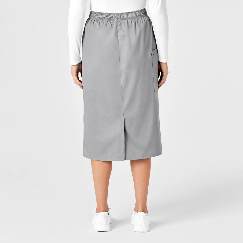 Wink Scrubs Women's Pull On Cargo Skirt Grey | scrub-supply.com