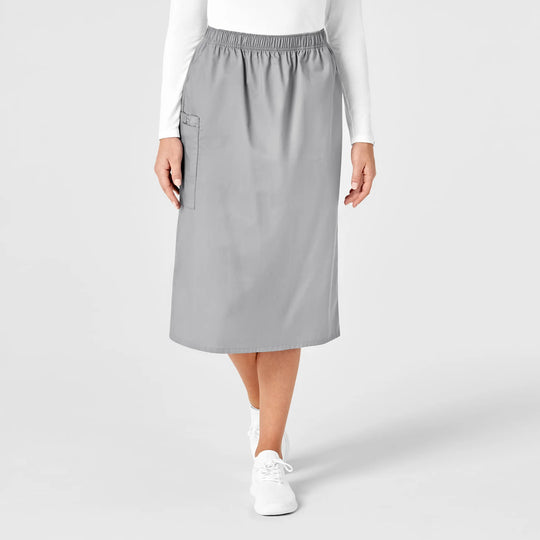 Wink Scrubs Women's Pull On Cargo Skirt Grey | scrub-supply.com
