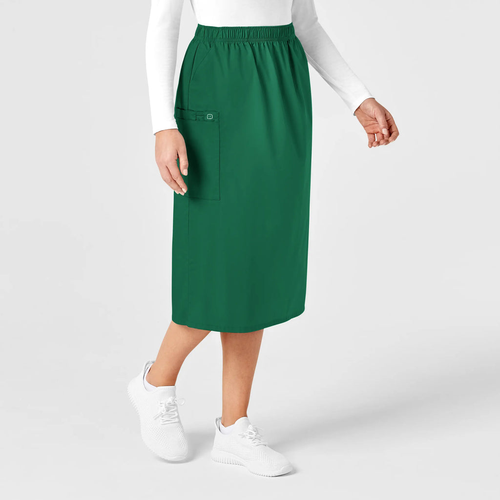 Wink Scrubs Women's Pull On Cargo Skirt Hunter | scrub-supply.com