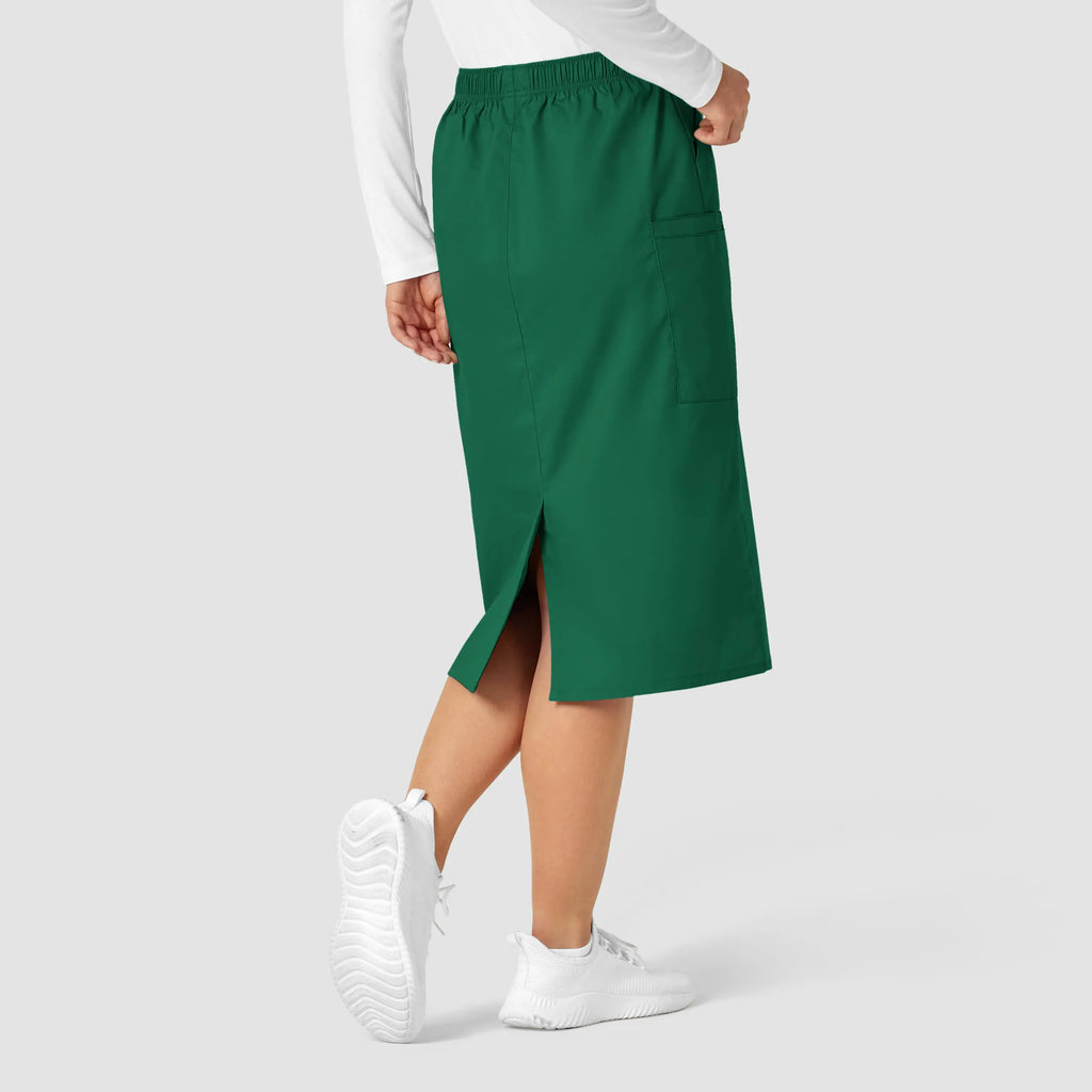 Wink Scrubs Women's Pull On Cargo Skirt Hunter | scrub-supply.com