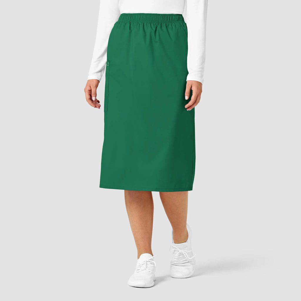 Wink Scrubs Women's Pull On Cargo Skirt Hunter | scrub-supply.com