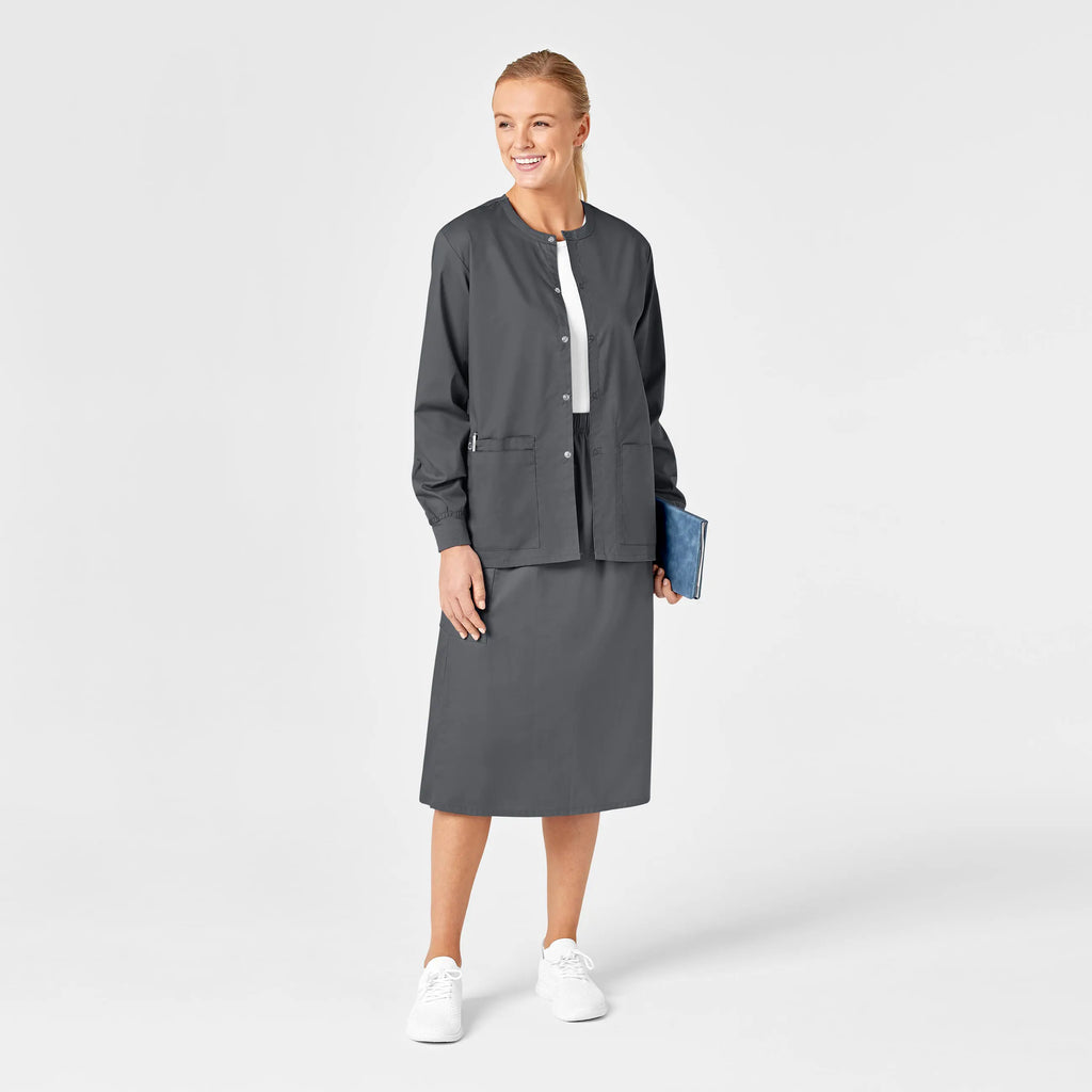 Wink Scrubs Women's Pull On Cargo Skirt Pewter | scrub-supply.com